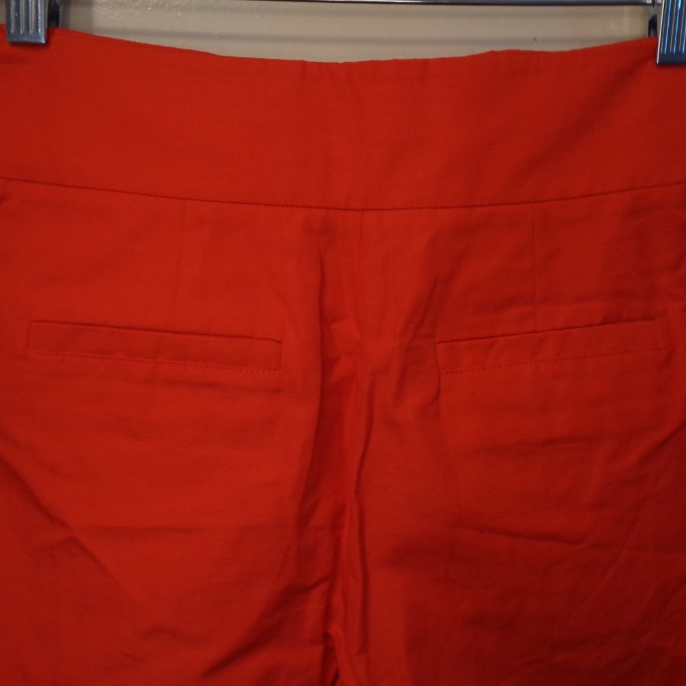 Kate Spade Bright Orange Cotton Linen Culottes - Picture 12 of 12